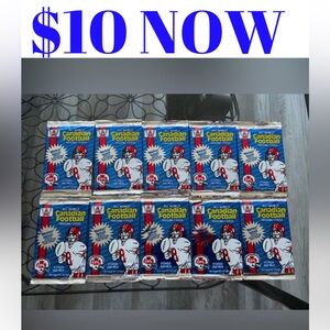 10 PACKS 1991 CFL Canadian Football Card Pack